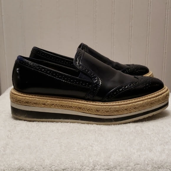 Zara Trafaluc Platform Espadrilles, dark blue, 7 or 7.5 - Picture 5 of 16